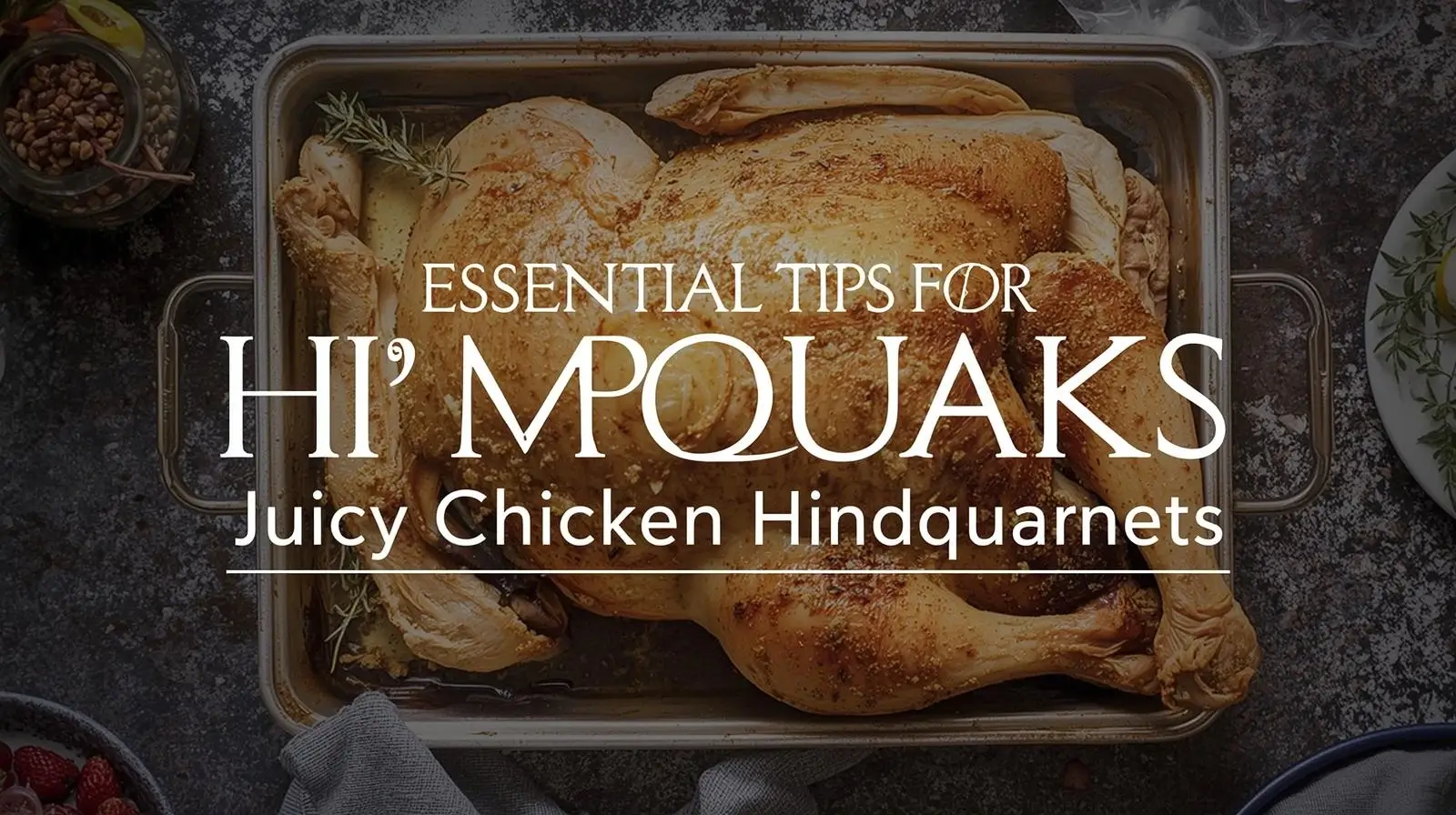 Golden-brown crispy lemon-paprika baked chicken quarters