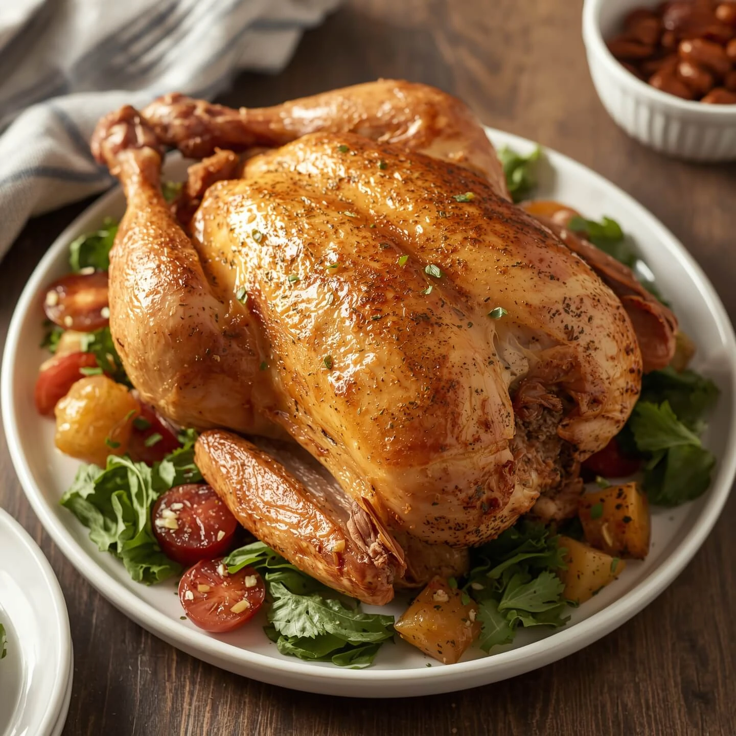 Family enjoying rotisserie chicken pasta bake