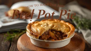 Delicious homemade beef pot pie with golden flaky crust and savory filling, featuring tender beef and vegetables.